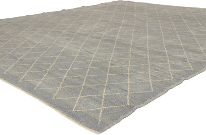 8 x 9 - Light Blue Turkish Moroccan Rug - 53446