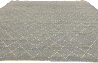 8 x 9 - Light Blue Turkish Moroccan Rug - 53446