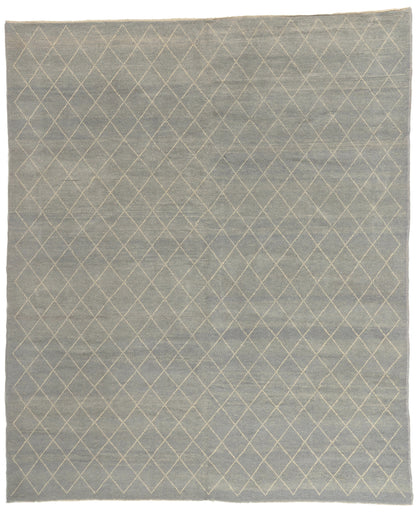 8 x 9 - Light Blue Turkish Moroccan Rug - 53446
