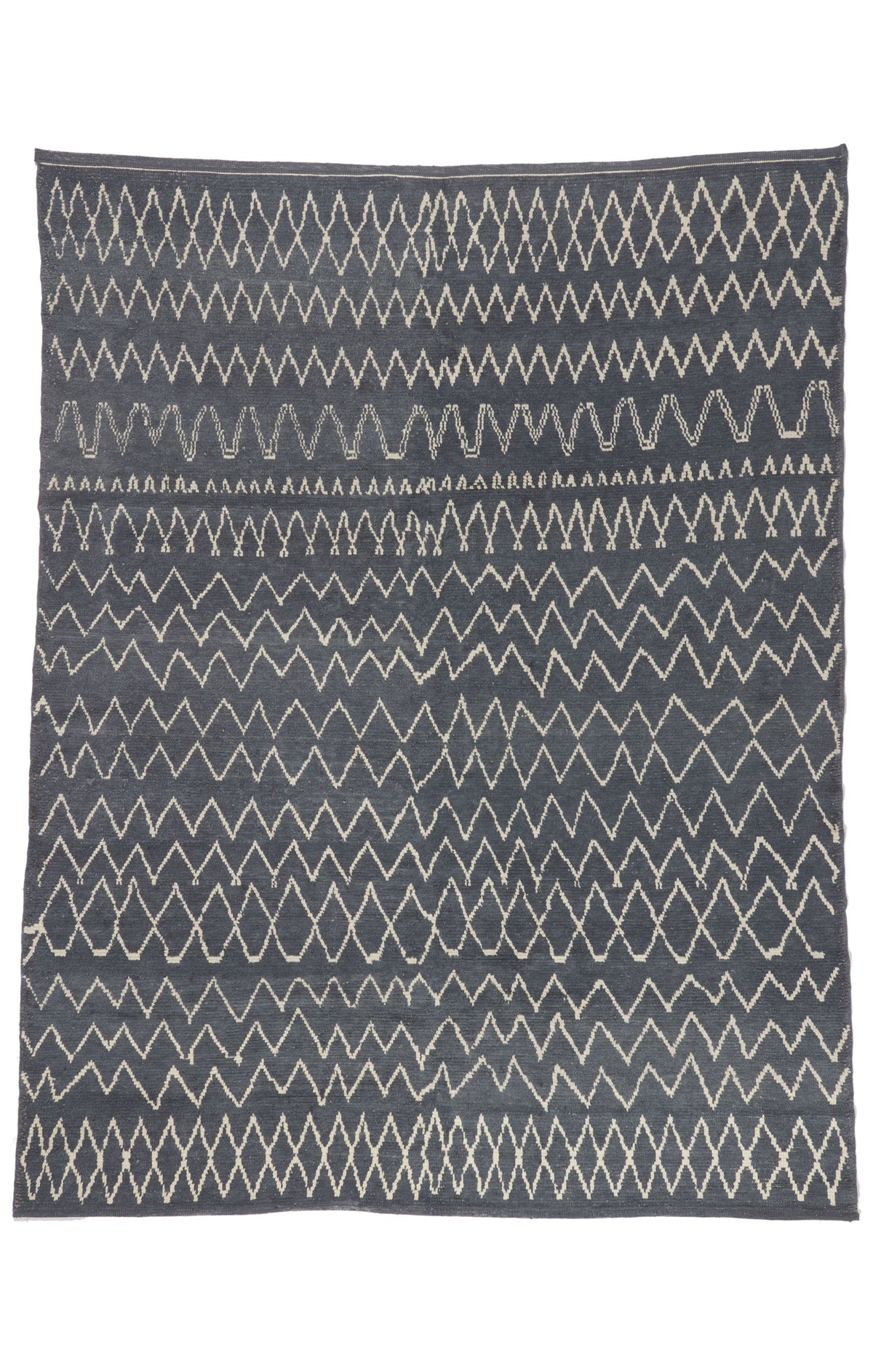 8 x 10 - Charcoal Dark Gray New Turkish Moroccan Rug - 53447
