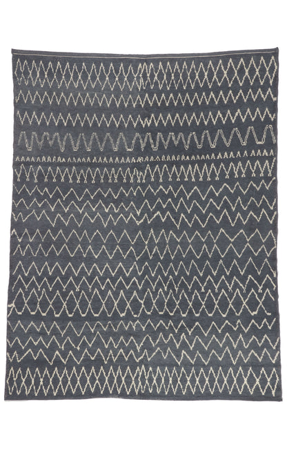 8 x 10 - Charcoal Dark Gray New Turkish Moroccan Rug - 53447