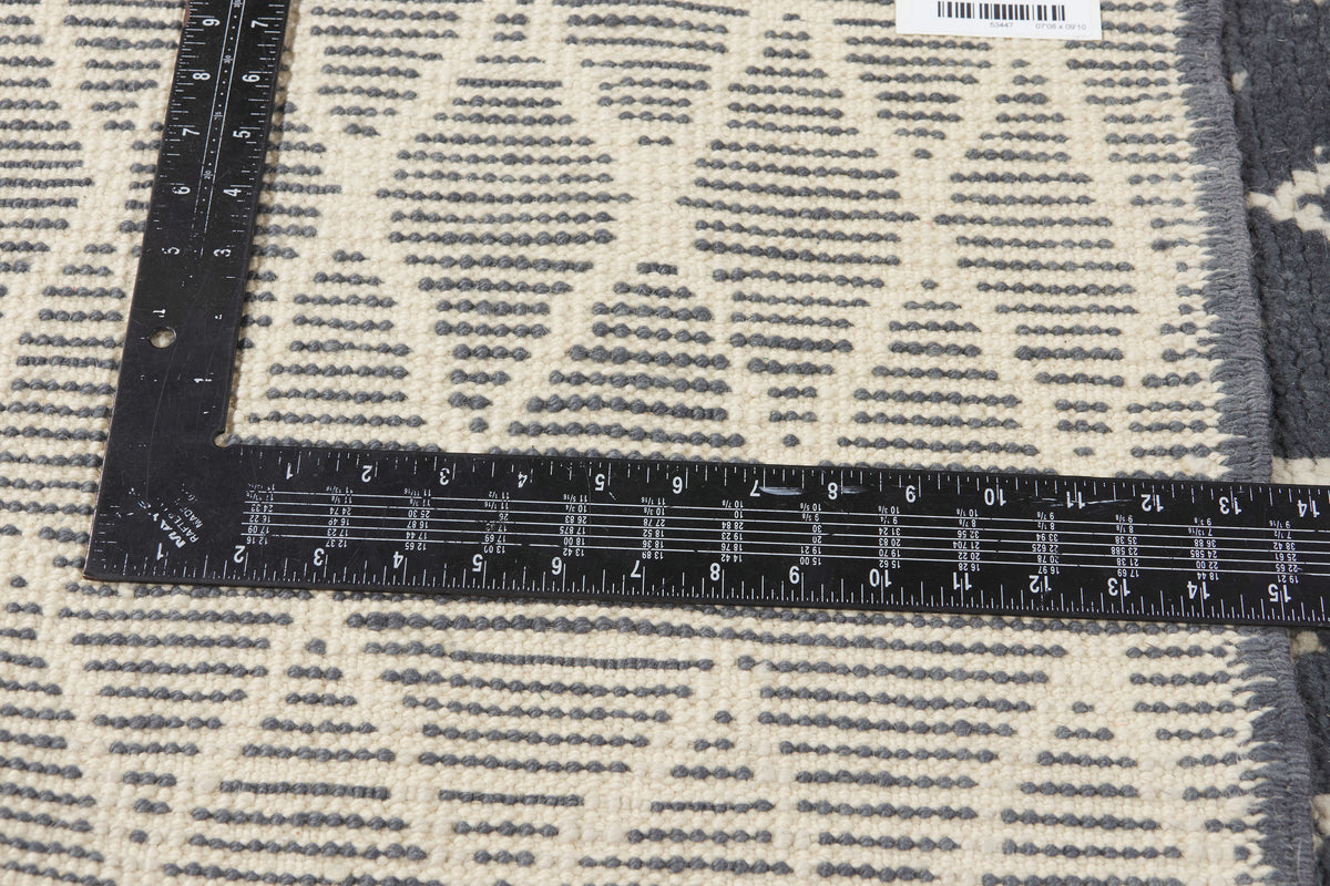 8 x 10 - Charcoal Dark Gray New Turkish Moroccan Rug - 53447