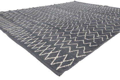 8 x 10 - Charcoal Dark Gray New Turkish Moroccan Rug - 53447