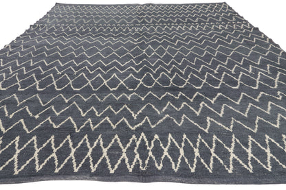 8 x 10 - Charcoal Dark Gray New Turkish Moroccan Rug - 53447
