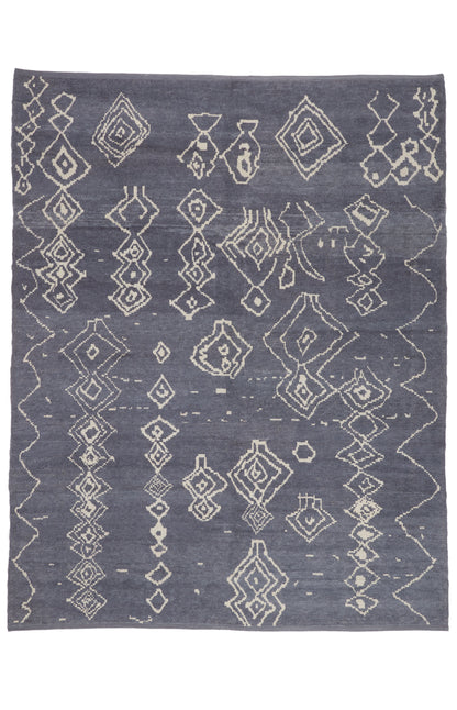 8 x 10 - Blue New Turkish Moroccan Rug - 53448