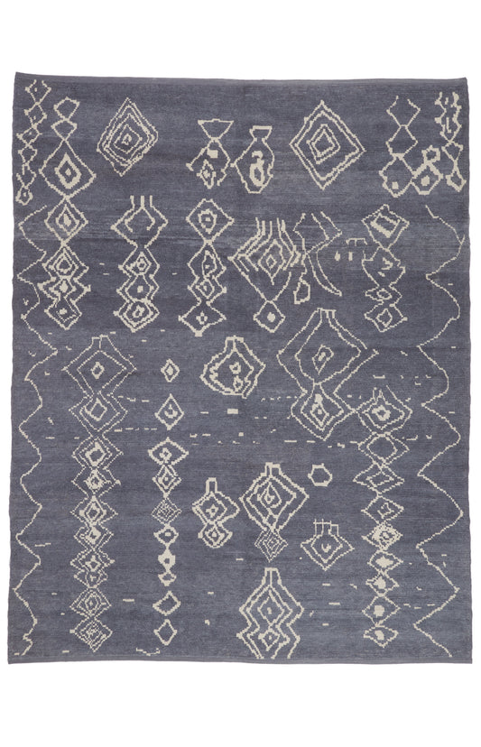 8 x 10 - Blue New Turkish Moroccan Rug - 53448