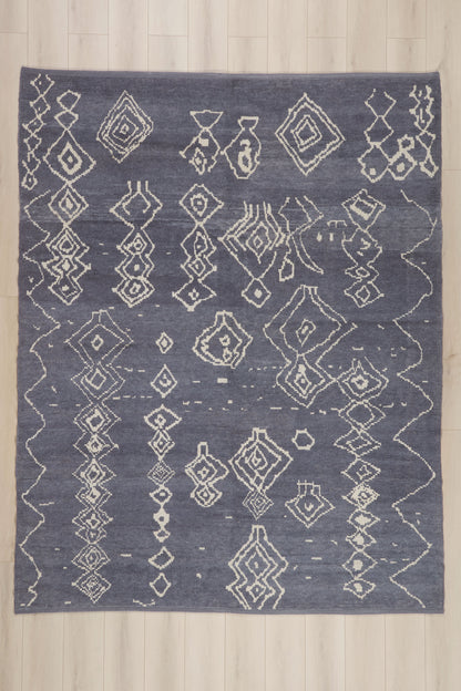 8 x 10 - Blue New Turkish Moroccan Rug - 53448