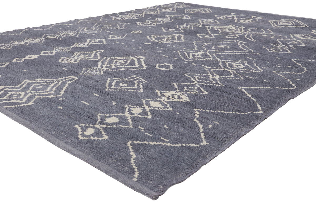 8 x 10 - Blue New Turkish Moroccan Rug - 53448
