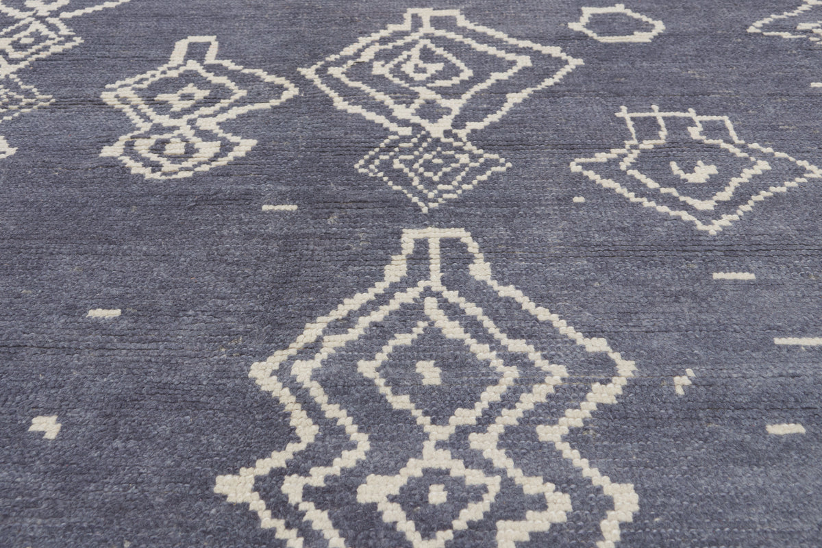 8 x 10 - Blue New Turkish Moroccan Rug - 53448