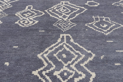 8 x 10 - Blue New Turkish Moroccan Rug - 53448