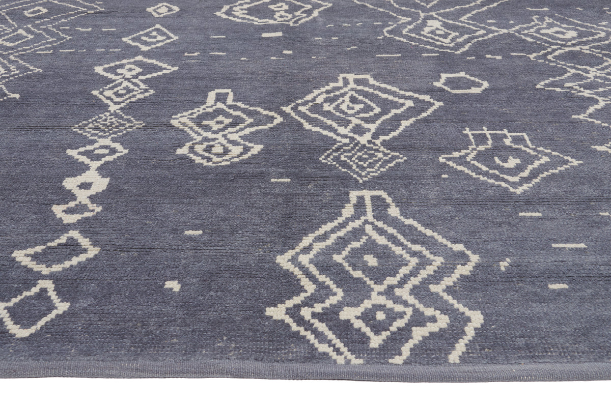 8 x 10 - Blue New Turkish Moroccan Rug - 53448