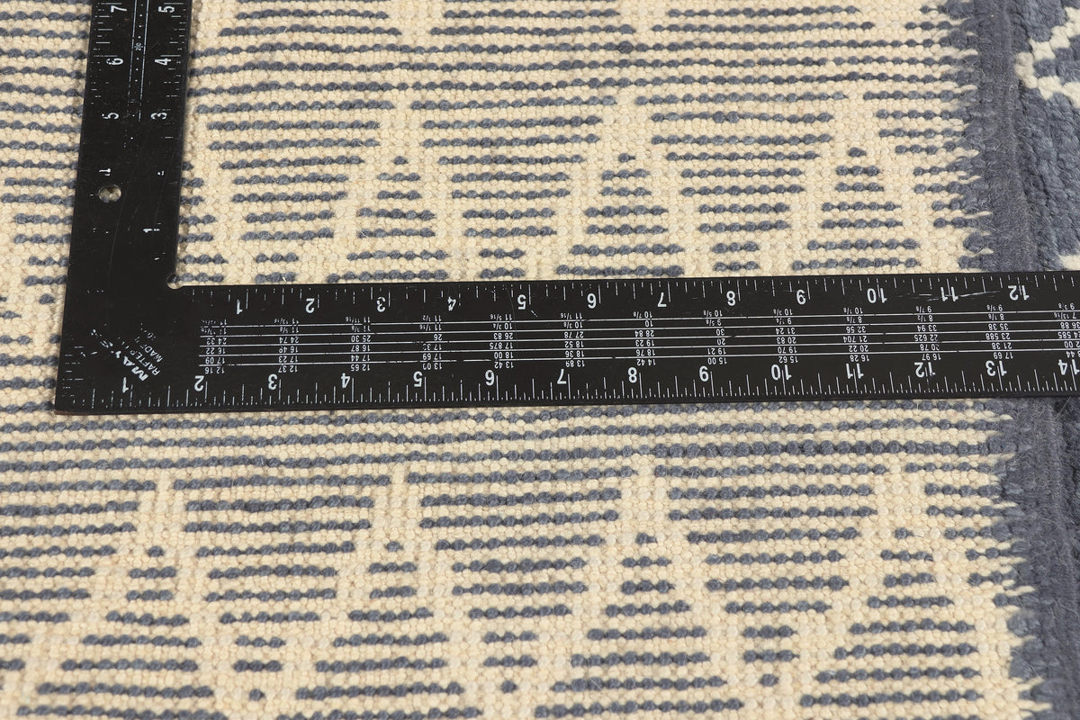 6 x 9 - Blue Gray Turkish Moroccan Rug - 53452