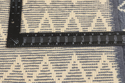 6 x 9 - Blue Gray Turkish Moroccan Rug - 53452