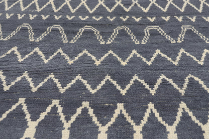 6 x 9 - Blue Gray Turkish Moroccan Rug - 53452