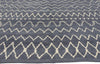 6 x 9 - Blue Gray Turkish Moroccan Rug - 53452