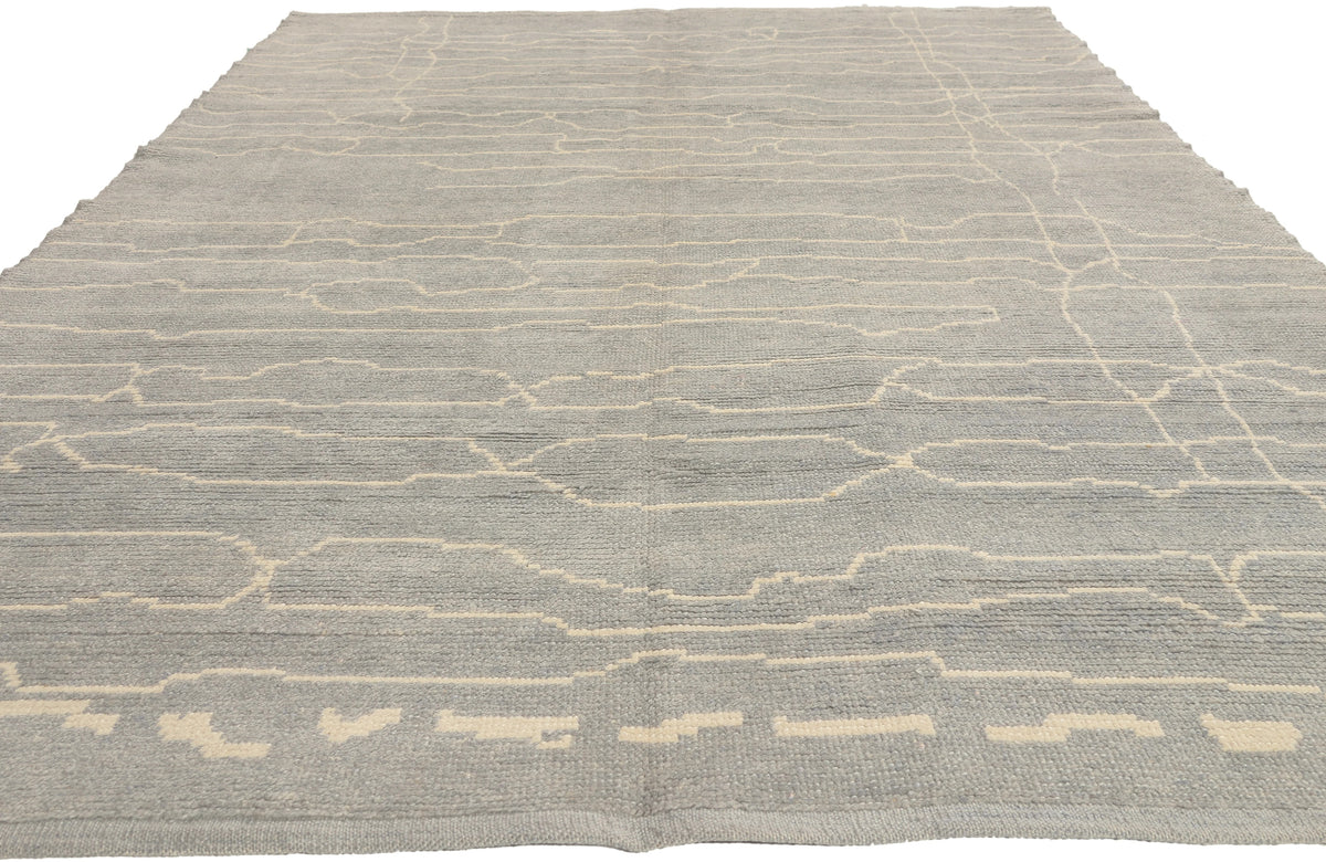 6 x 10 - Light Blue Turkish Moroccan Rug - 53453