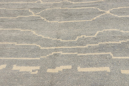 6 x 10 - Light Blue Turkish Moroccan Rug - 53453