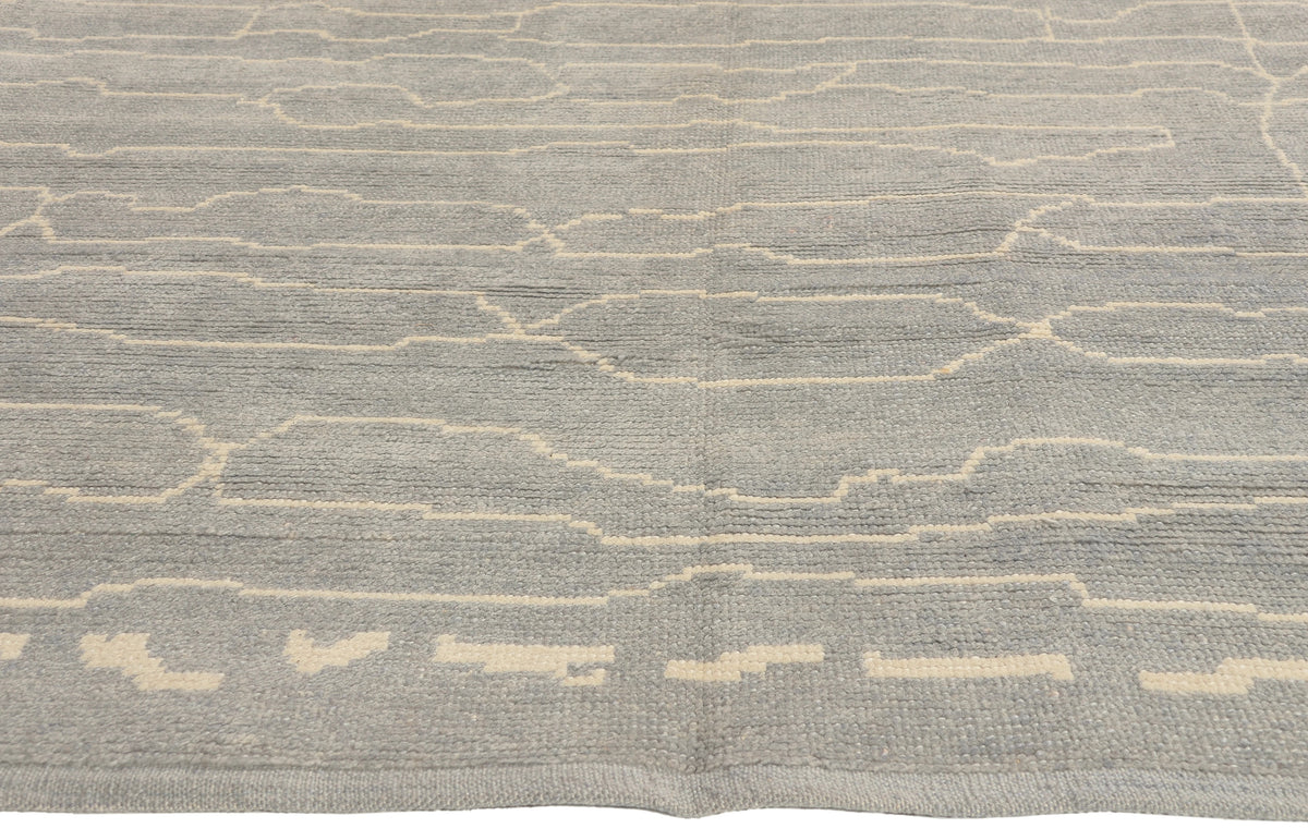 6 x 10 - Light Blue Turkish Moroccan Rug - 53453
