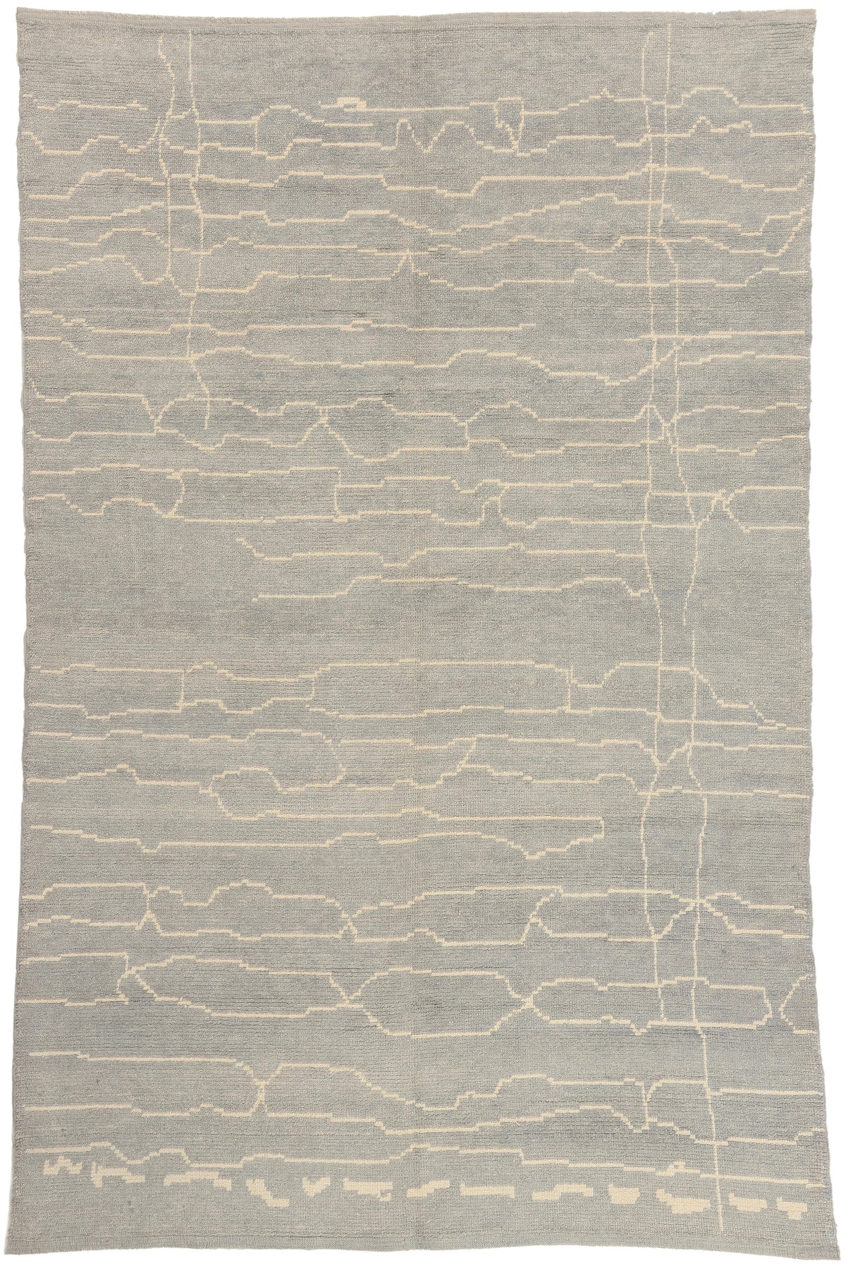 6 x 10 - Light Blue Turkish Moroccan Rug - 53453