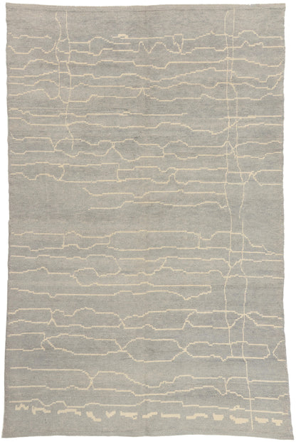 6 x 10 - Light Blue Turkish Moroccan Rug - 53453