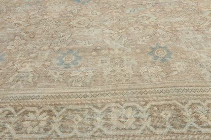 7 x 10 - Tan Vintage Persian Mahal Rug - 53475
