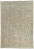 7 x 10 - Tan Vintage Persian Mahal Rug - 53475