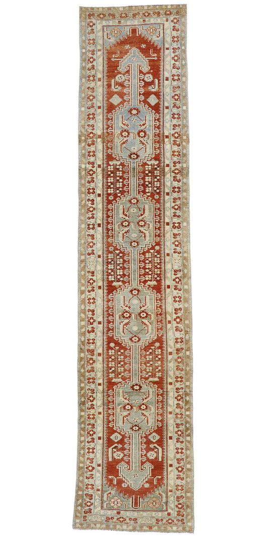 3 x 13 - Rust Vintage Persian Malayer Rug - 53476