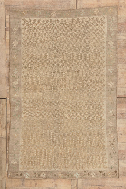 6 x 10 - Brown Vintage Turkish Kars Rug - 53567