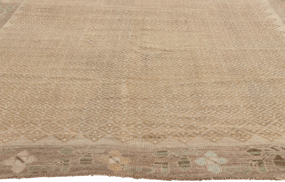6 x 10 - Brown Vintage Turkish Kars Rug - 53567