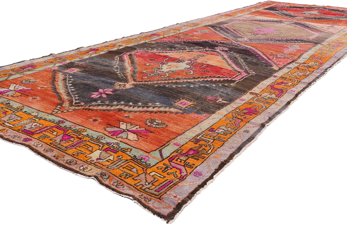6 x 18 - Multicolor Vintage Turkish Kars Rug - 53574