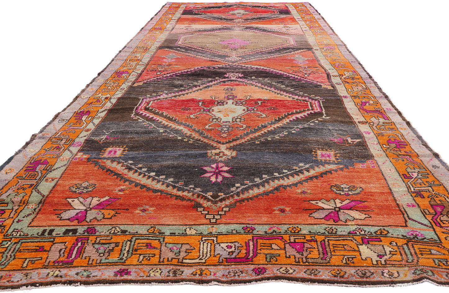 6 x 18 - Multicolor Vintage Turkish Kars Rug - 53574