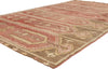6 x 9 - Red Vintage Turkish Oushak Rug - 53580