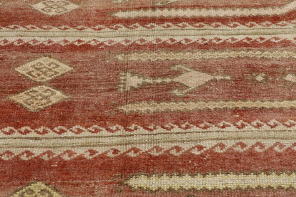 6 x 9 - Red Vintage Turkish Oushak Rug - 53580