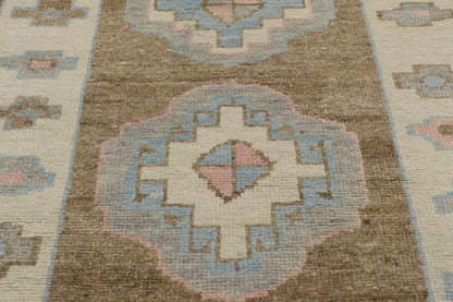 3 x 20 - Brown Turkish Oushak Rug - 53587