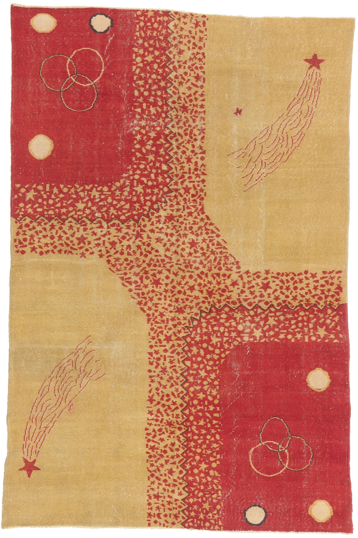 6 x 10 - Red Vintage Turkish Sivas Rug - 53663