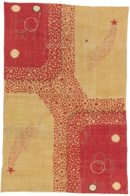 6 x 10 - Red Vintage Turkish Sivas Rug - 53663