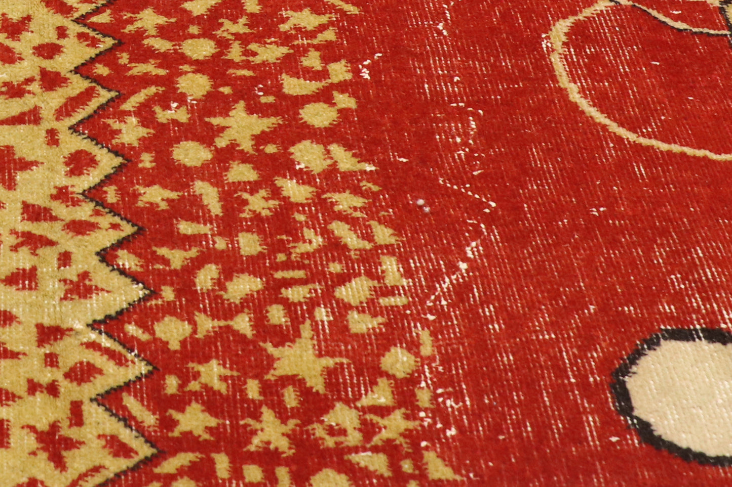 7 x 10 - Red Vintage Turkish Sivas Rug - 53663
