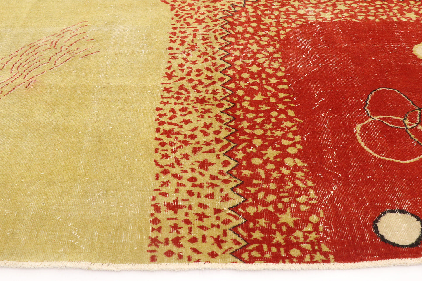 7 x 10 - Red Vintage Turkish Sivas Rug - 53663