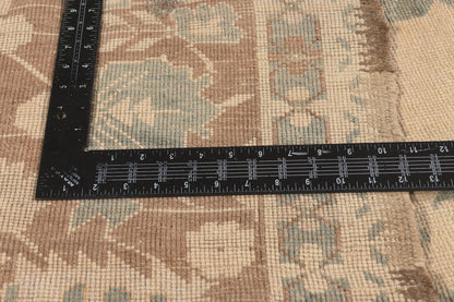 8 x 13 - Beige Vintage Turkish Oushak Rug - 53680