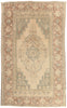8 x 13 - Beige Vintage Turkish Oushak Rug - 53680
