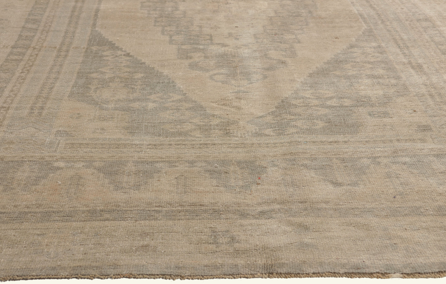 6 x 10 - Tan Vintage Turkish Oushak Rug - 53686