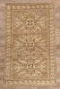 6 x 9 - Brown Vintage Turkish Kars Rug - 53697