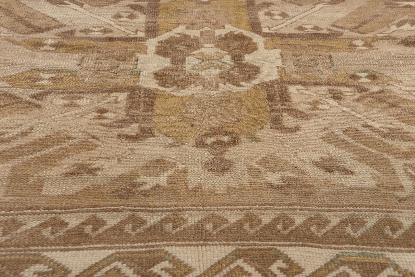 6 x 9 - Brown Vintage Turkish Kars Rug - 53697