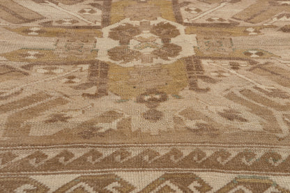 6 x 9 - Brown Vintage Turkish Kars Rug - 53697