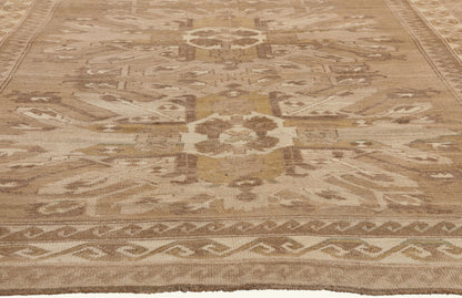 6 x 9 - Brown Vintage Turkish Kars Rug - 53697