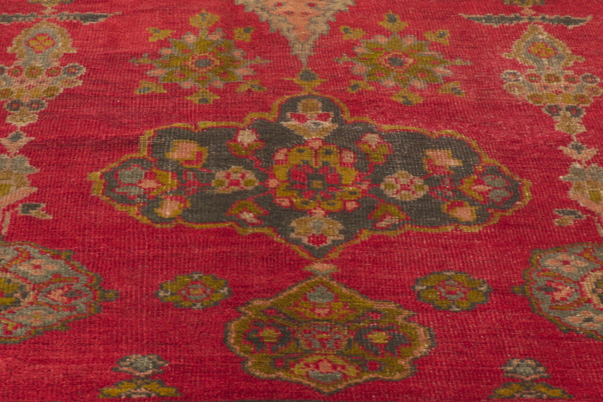 11 x 17 - Red Antique Persian Sultanabad Rug - 53766