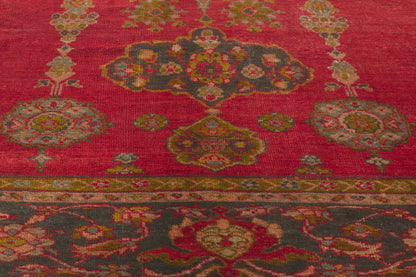 11 x 17 - Red Antique Persian Sultanabad Rug - 53766