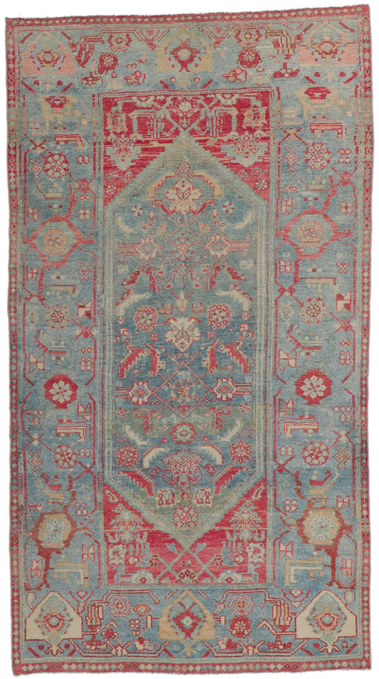 4 x 7 - Blue Antique Persian Malayer Rug - 53769