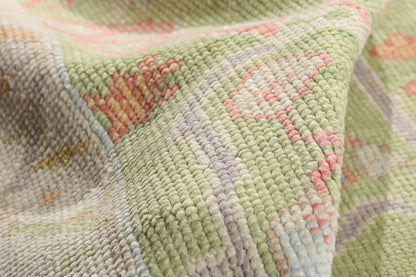 3 x 24 - Green New Oushak Rug - 54026