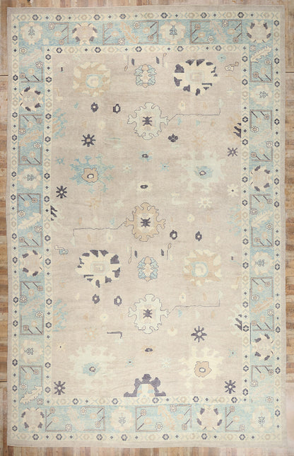 15 x 23 - Taupe New Oushak Rug - 54028